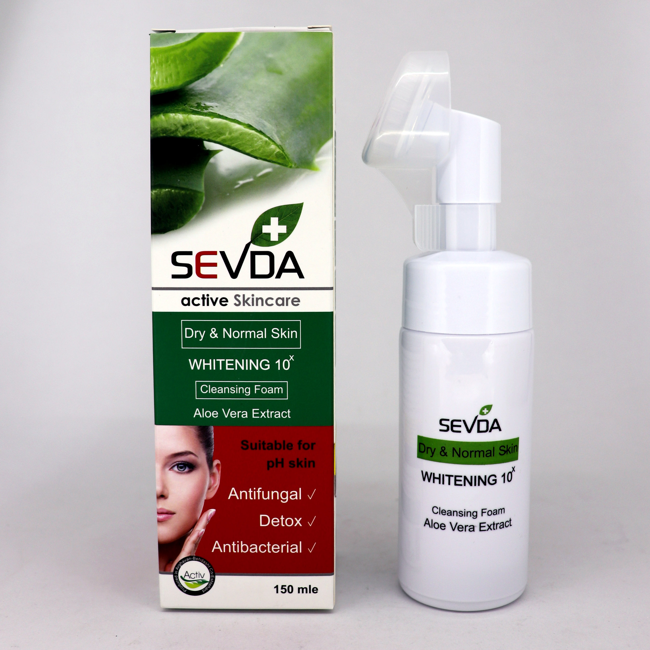 فوم شستشو صورت سودا مدل Cucumber and Aloe Vera حجم 150 میلی لیتر