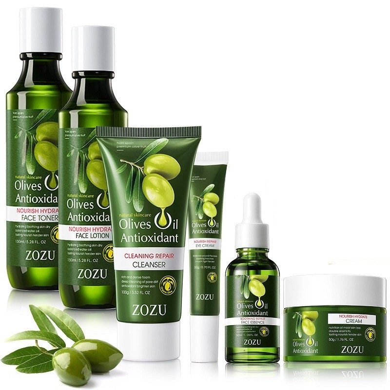 مجموعه مراقبت از پوست زوزو مدل عصاره زیتون بسته 6 عددی