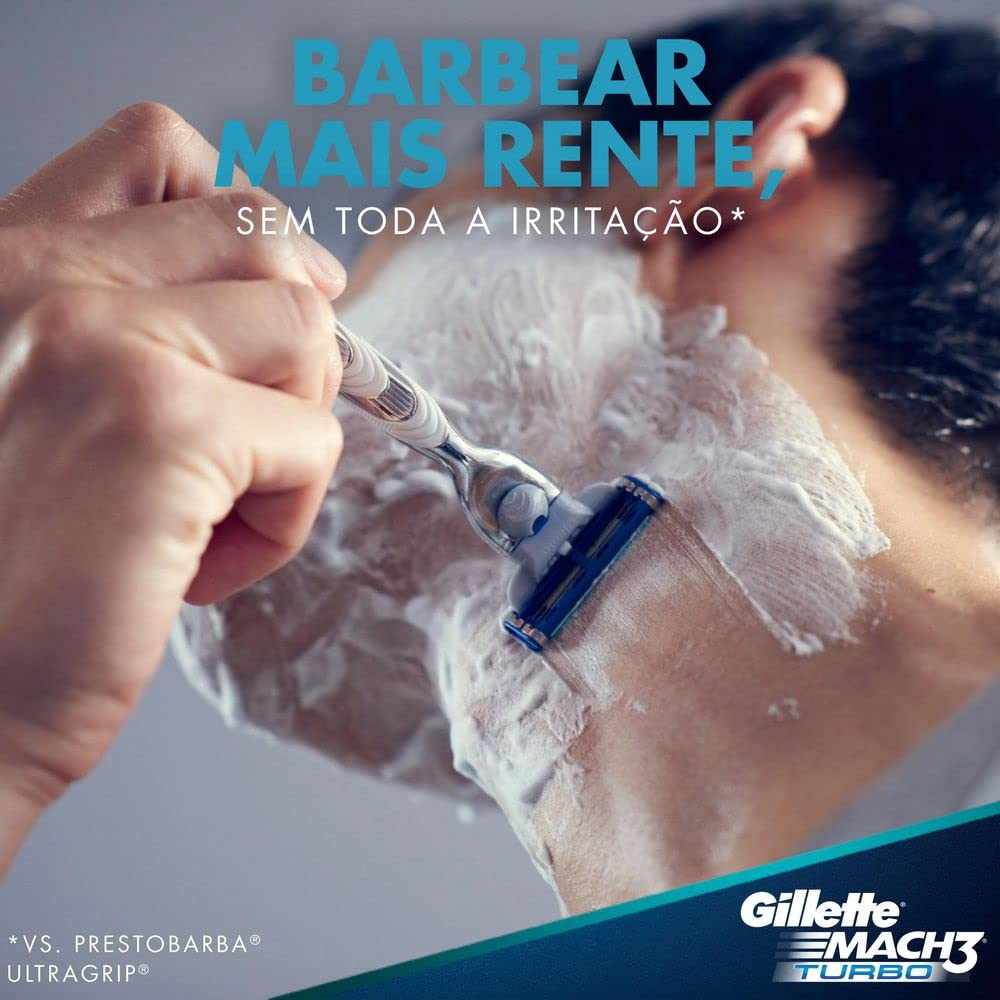 تیغ یدک ژیلت مدل Mach 3 Turbo بسته 4 عددی