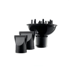 سشوار حرفهای پروویو مدل PW-3111، موتور AC با توان مصرفی 2300 وات، دارای قابلیت باد سرد، فناوری تولید یون، صفحه نمایش، با حالت حجمدهنده و صافکننده، وزن 700 گرم، تنظیم حرارت 3 حالته و کنترل سرعت 2 حالته، به همراه سری متمرکزکننده پهن و باریک