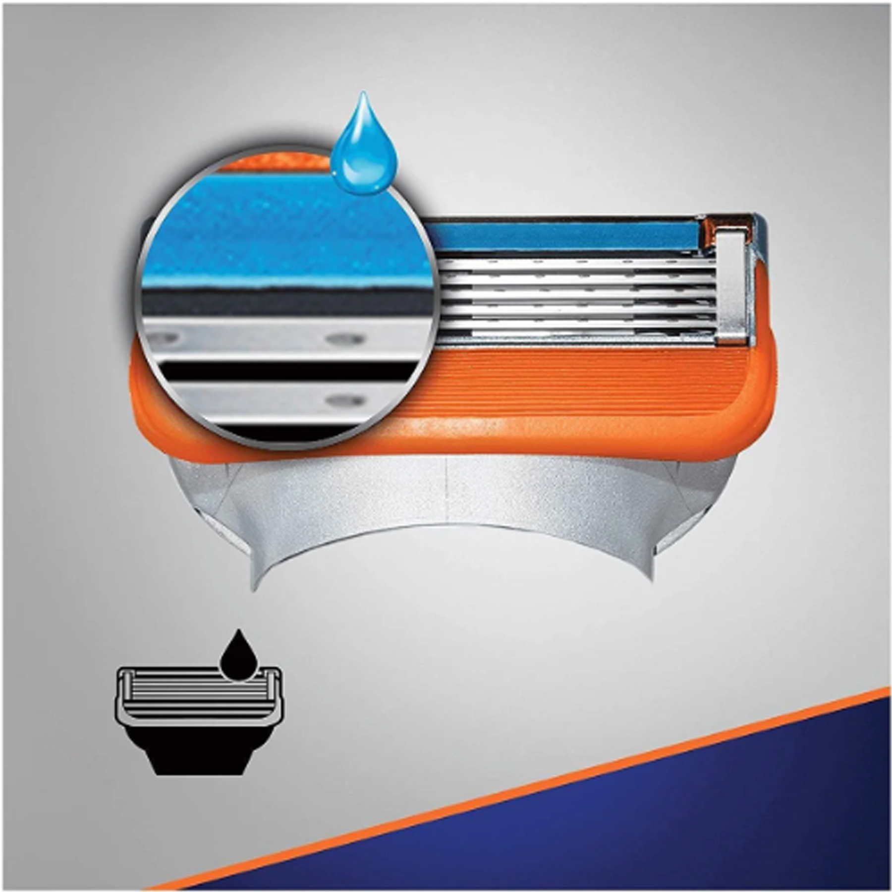 تیغ یدک ژیلت مدل 5 Fusion بسته 4 عددی