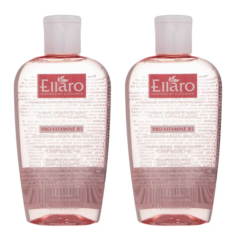 تونر پاک کننده صورت الارو مدل KAVIR تحت لیسانس حجم 200 میلی لیتر مجموعه 2 عددی