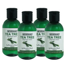 تونر پاک کننده صورت نیوساد مدل Tee Tree مناسب برای پوست آکنه ای حجم 150 میلی لیتر بسته 4 عددی