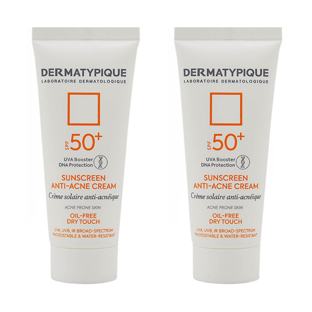 کرم ضد آفتاب درماتیپیک مدل Anti-acne حجم 40 میلی لیتر بسته 2 عددی