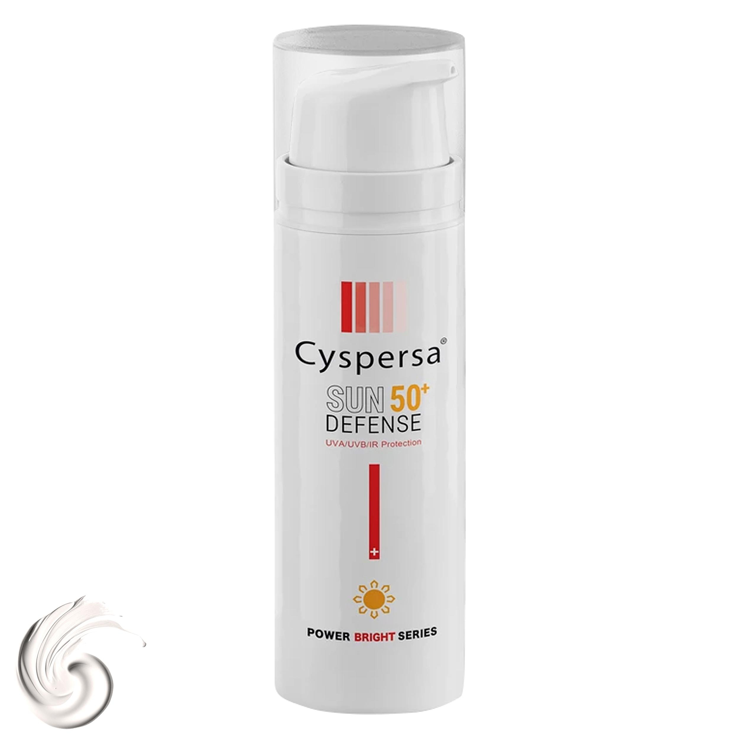 کرم ضدآفتاب بی‌رنگ سیسپرسا SPF50 مدل ضدلک ‌مناسب انواع پوست، حجم 50 میلی‌لیتر