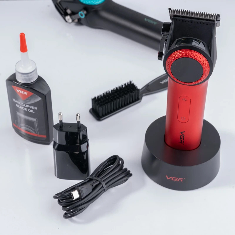 ماشین اصلاح موی سر و صورت شارژی وی جی ار مدل V-001(Gold)