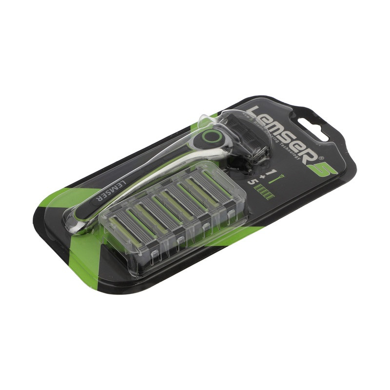 خود تراش لمسر مدل 051 مجموعه 4 عددی به همراه تیغ یدک