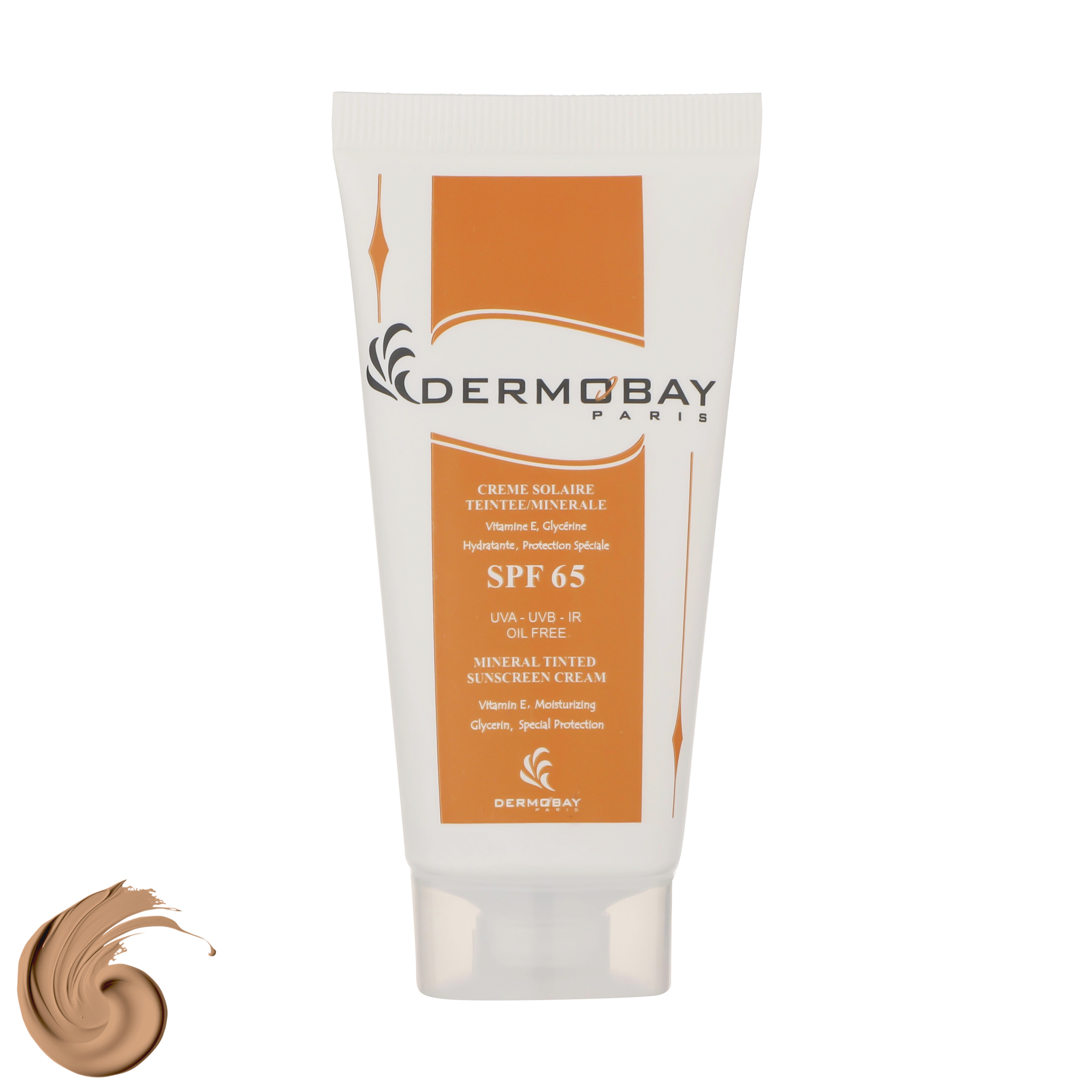 کرم ضدآفتاب رنگی درموبای مدل SPF65، مناسب پوست‌های چرب، حجم 50 میلی‌لیتر