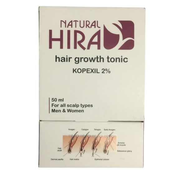 تونیک تقویت کننده مو هیرا مدل کوپکسیل مناسب برای انواع مو حجم 50 میلی لیتر