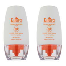 فلوئید ضد آفتاب بی رنگ الارو SPF30 مدل 00 مناسب پوست های حساس تحت لیسانس حجم 50 میلی لیتر مجموعه 2 عددی