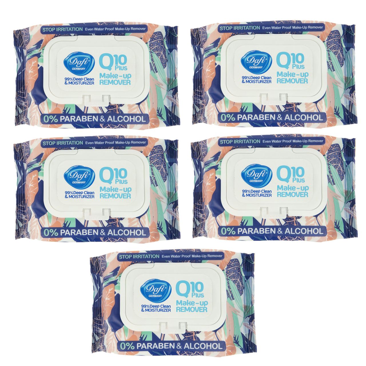 دستمال مرطوب دافی مدل Q10 مجموعه 5 عددی