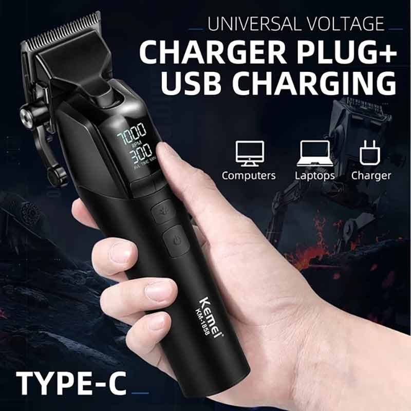 ماشین اصلاح موی سر و صورت  شارژی کیمی مدل KM-1858