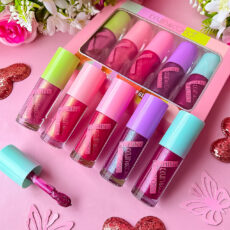 رژ لب مایع کوین اند کوکو مدل شاینی شماره 055 مجموعه 5 عددی