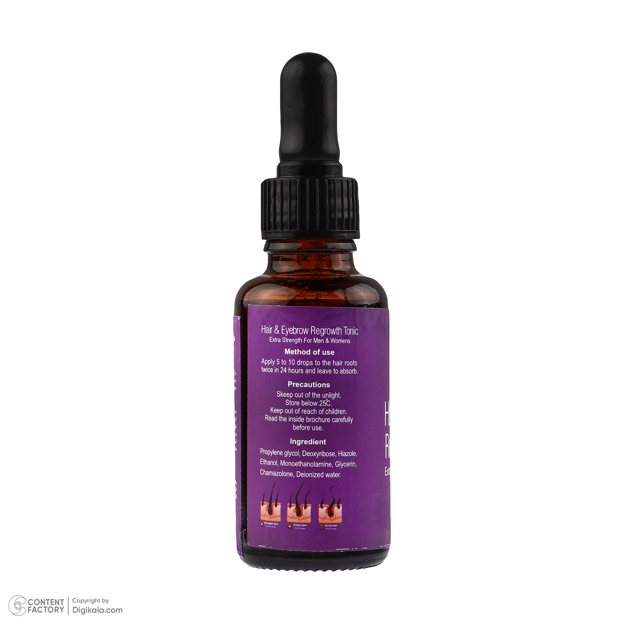 تونیک تقویت کننده مو و ابرو اتسز مدل 001 مناسب برای انواع مو حجم 30 میلی‌لیتر