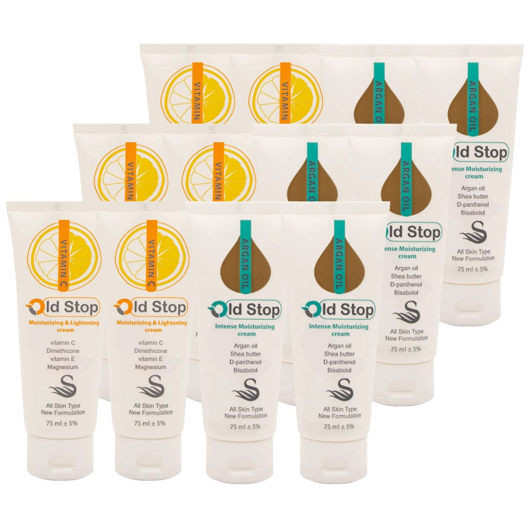 کرم مرطوب کننده اولد استاپ مدل Intense حجم 75 میلی لیتر مجموعه 12 عددی