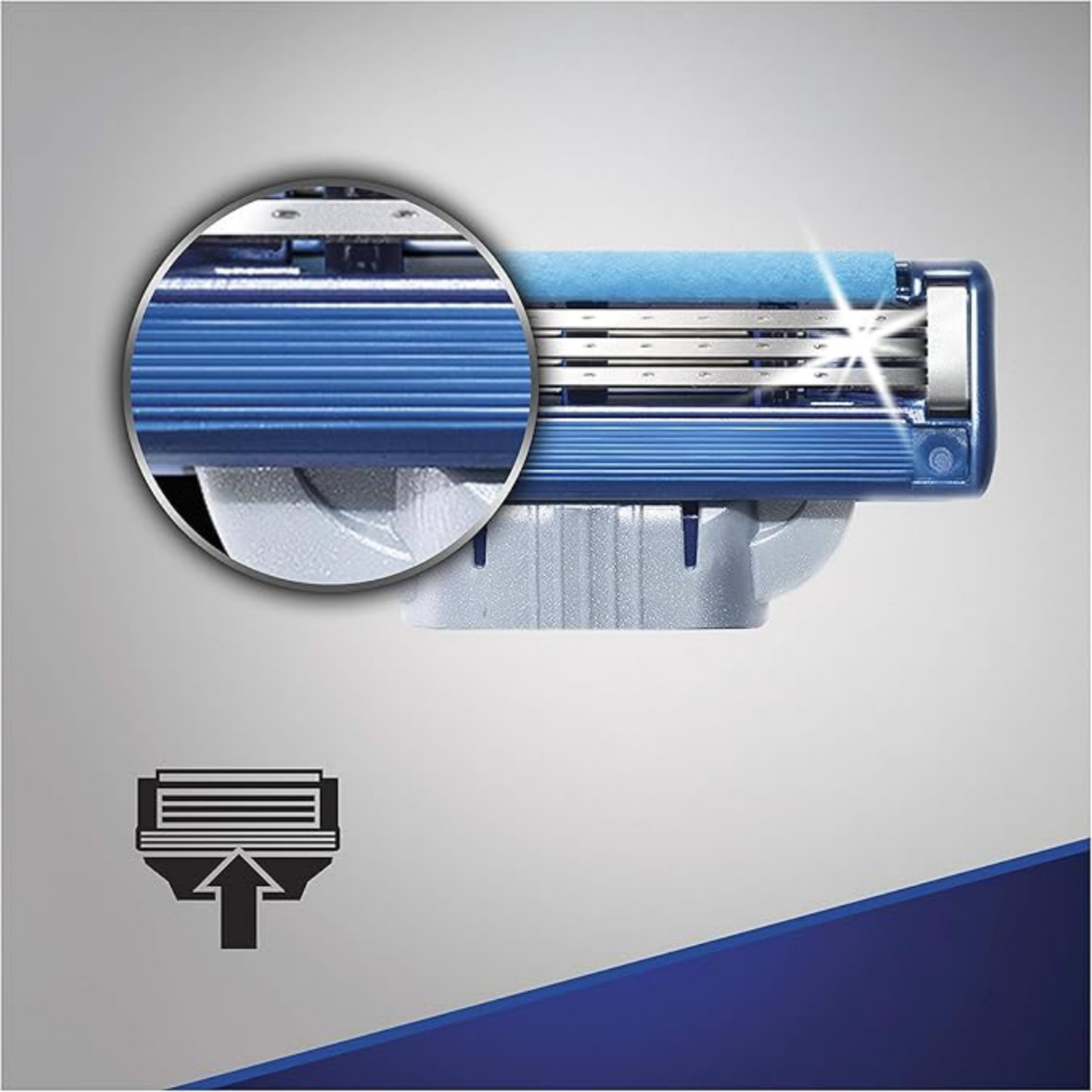 تیغ یدک اصلاح ژیلت مدل مچ تری توربو بسته 4 عددی