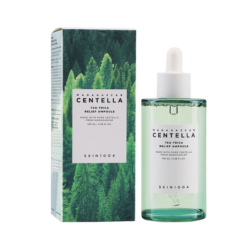 سرم پوست سانتلا مدل tea trica مناسب برای انواع پوست حجم 100 میلی لیتر