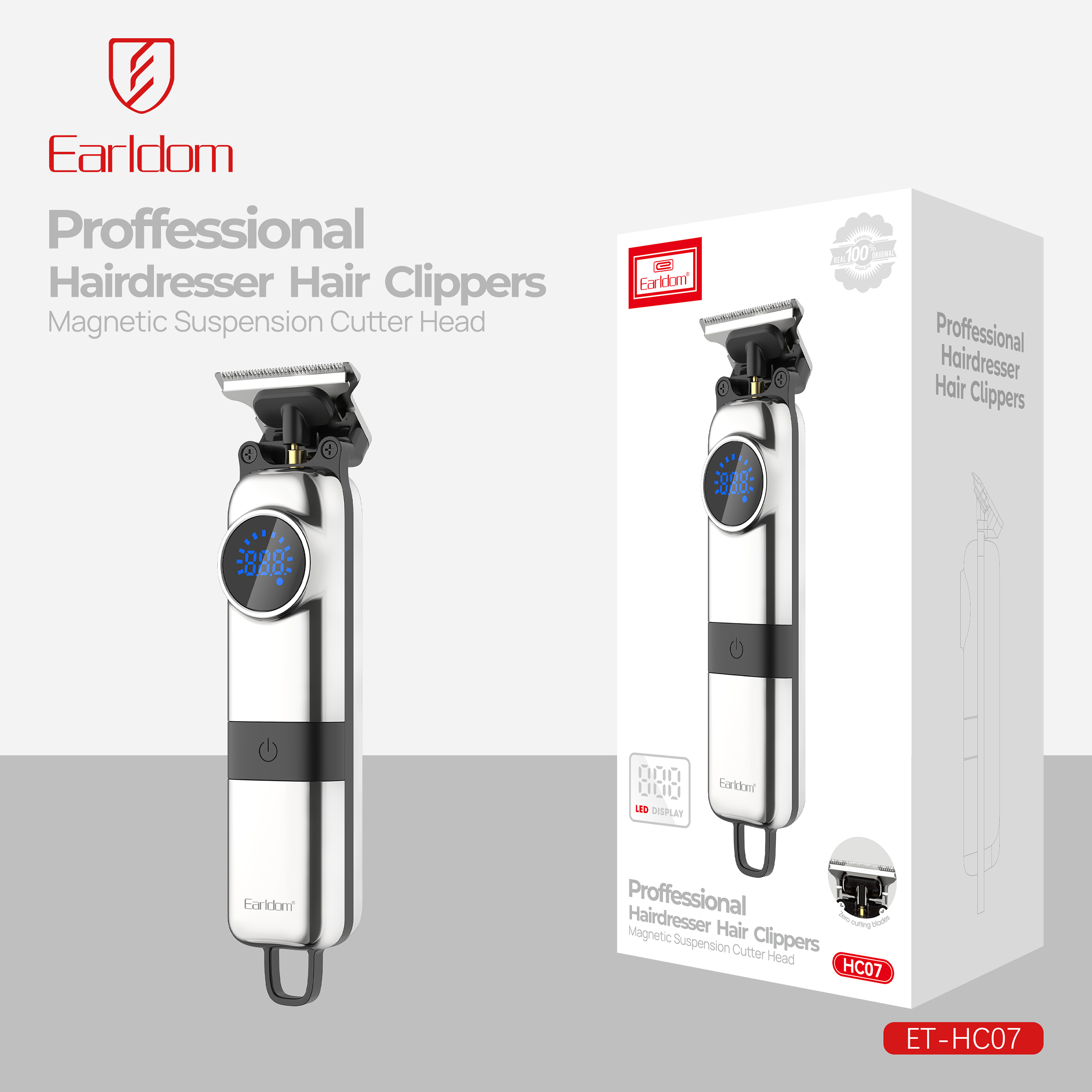 ماشین اصلاح موی سر و صورت شارژی ارلدام مدل HC07