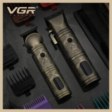 ماشین اصلاح موی سر و صورت وی جی ار مدل V-670 مجموعه 2 عددی