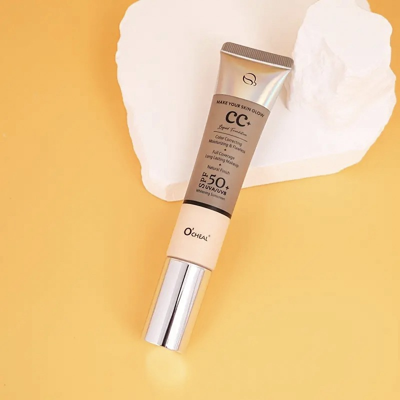 کرم ضدآفتاب رنگی اوچیل SPF 50 مدل C ممحافظ UVA ،UVB و PA+++ ضد چروک مناسب انواع پوست حجم 40 میلی لیتر