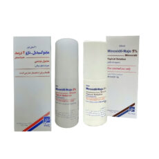 محلول محرک رشد مو ایران ناژو مدل ماینوکسیدیل 5 _ 2 درصد حجم 60 میلی لیتر بسته 2 عددی