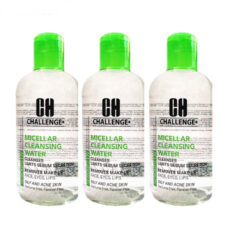 محلول پاک کننده آرایش چلنج مدل ACNE حجم 250 میلی لیتر مجموعه 3 عددی