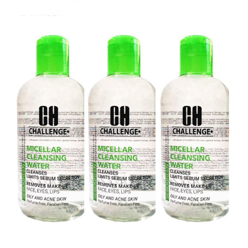 محلول پاک کننده آرایش چلنج مدل ACNE حجم 250 میلی لیتر مجموعه 3 عددی