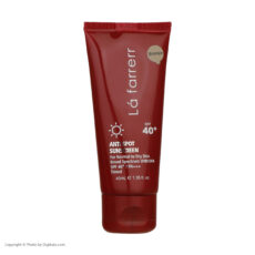 کرم ضدآفتاب رنگی لافارر مدل SPF40، مناسب پوست‌های معمولی و خشک، حجم 40 میلی‌لیتر