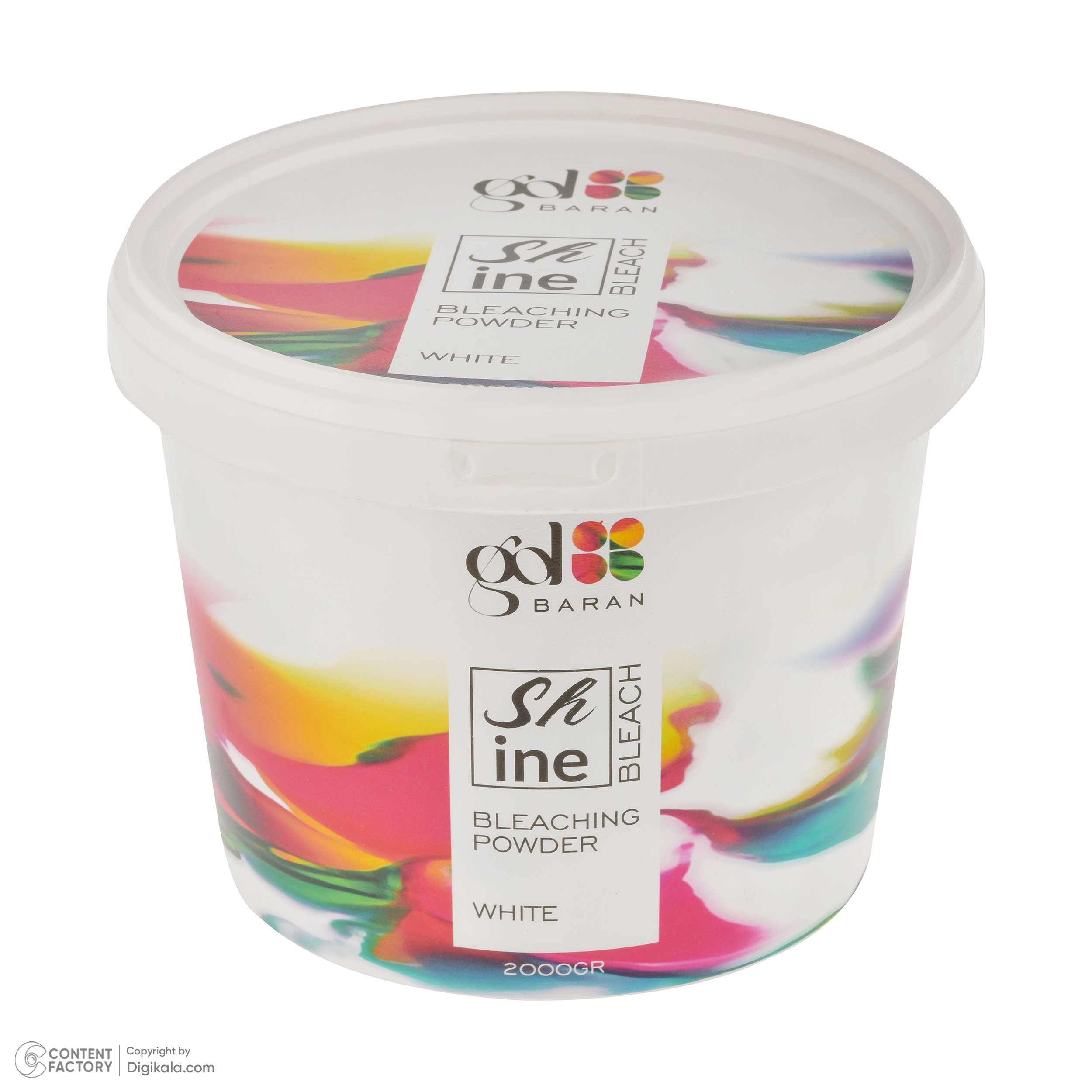 پودر دکلره گلباران مدل shine وزن 2000 گرم رنگ سفید