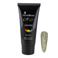 پلی ژل کاشت ناخن اکسلنت مدل دیسکو شماره PLD10 حجم 60 میلی لیتر