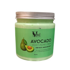 کرم مرطوب کننده و آبرسان دست و صورت ویتال ریچ مدل آووکادو مناسب انواع پوست حجم 500 میلی لیتر
