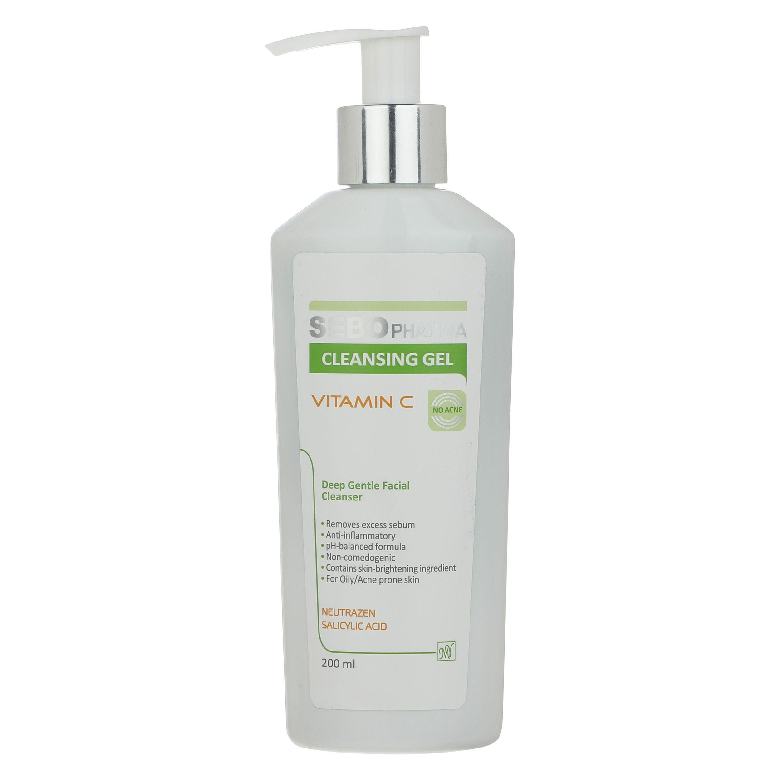 ژل شستشو صورت مای سری سبوفارما مدل vitamin c حجم 200 میلی لیتر