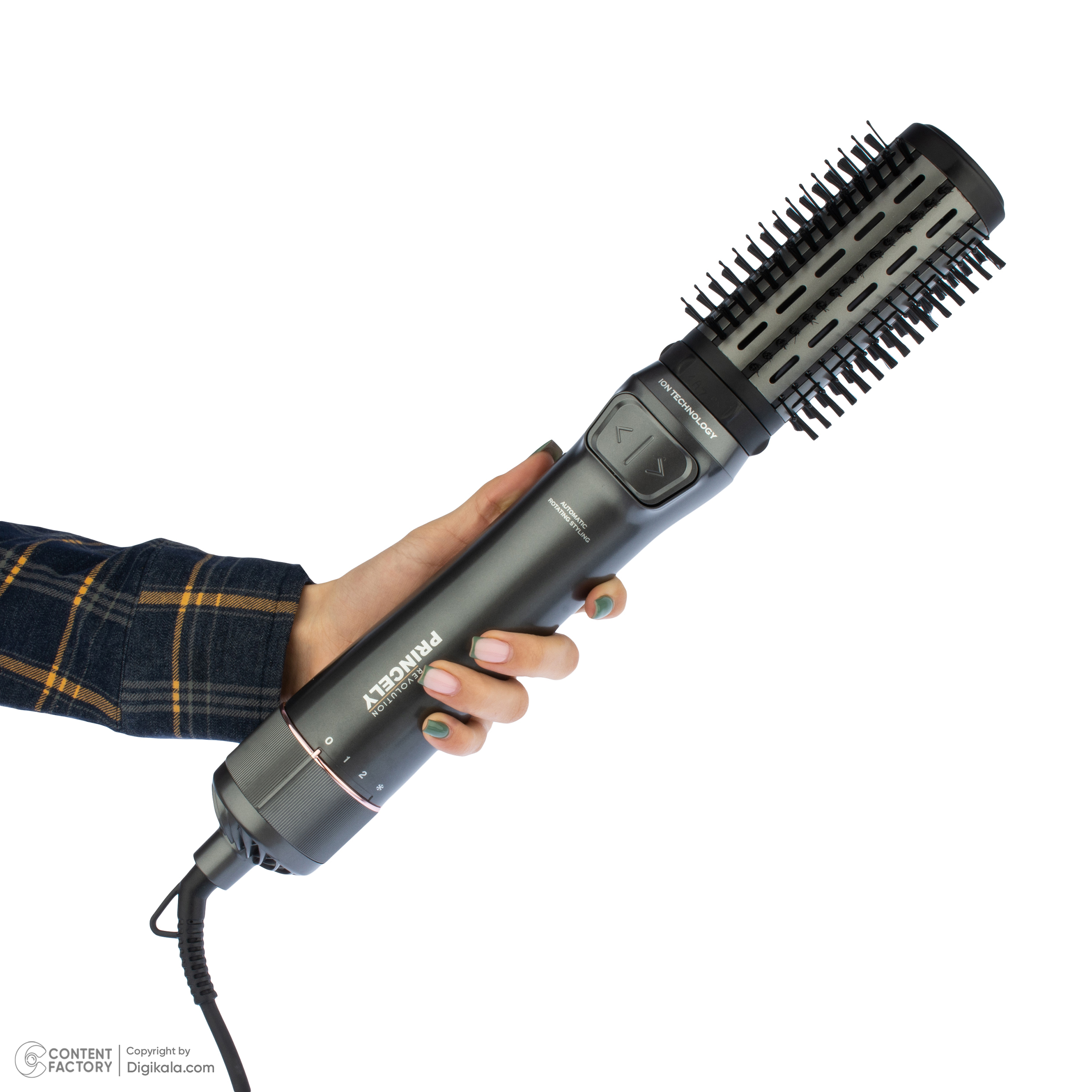 سشوار برس دار چرخشی پرنسلی مدل PR312AT