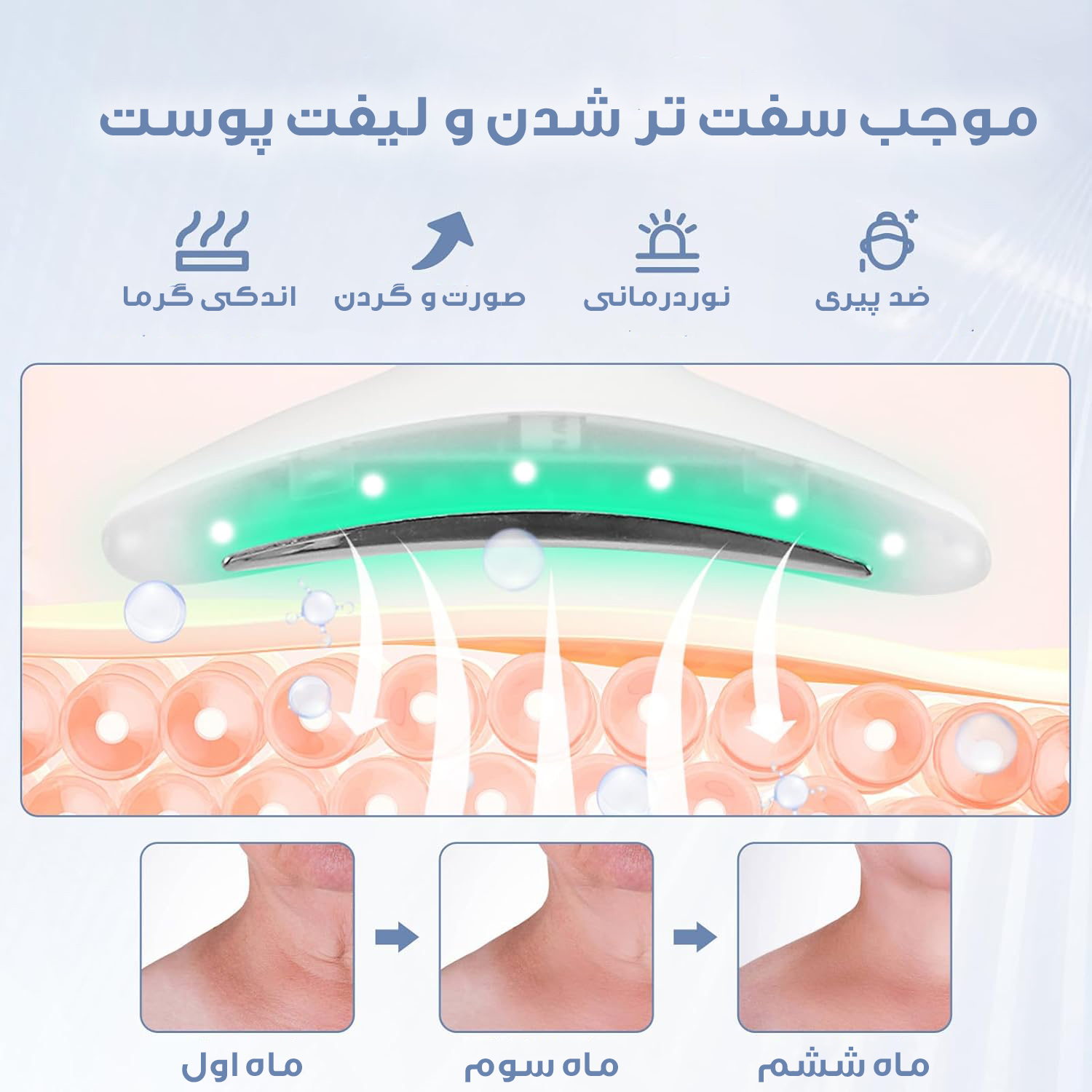 دستگاه لیفیتینگ صورت و گردن مدل 7LED-MSG