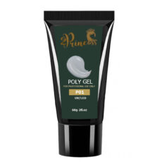 پلی ژل کاشت ناخن پرنسس مدل P01 وزن 60 گرم رنگ طوسی