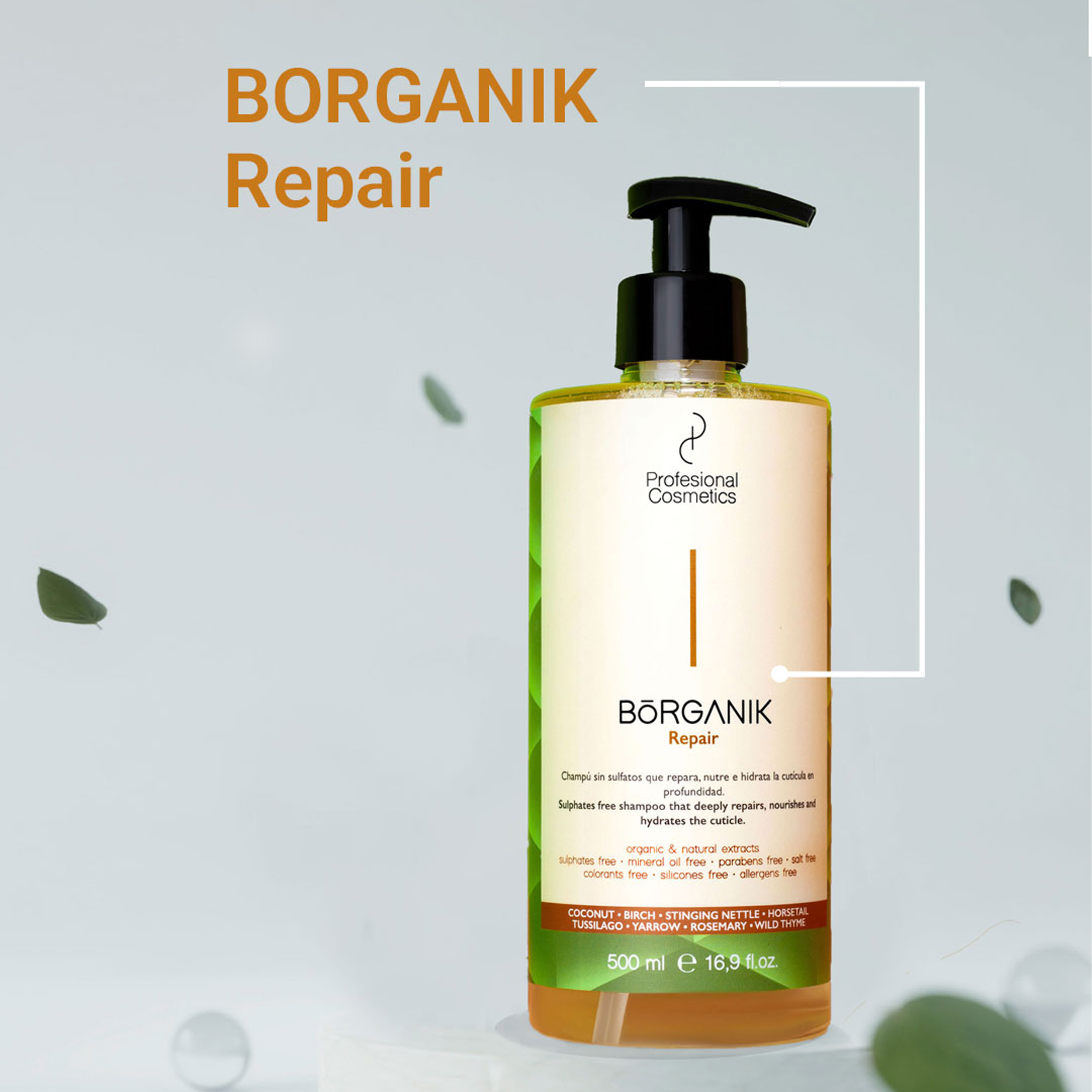 شامپو تقویت کننده و ترمیم کننده مو پروفشنال کازمتیکز مدل Repair حجم 500 میلی لیتر