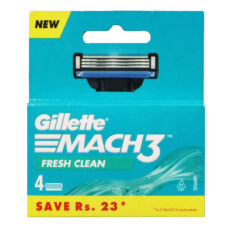 تیغ یدک ژیلت مدل MACH3 FRESH CLEAN بسته 4 عددی
