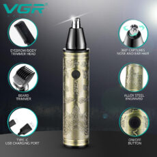 ماشین اصلاح مو صورت ، گوش و بینی و ابرو وی جی ار مدل 620