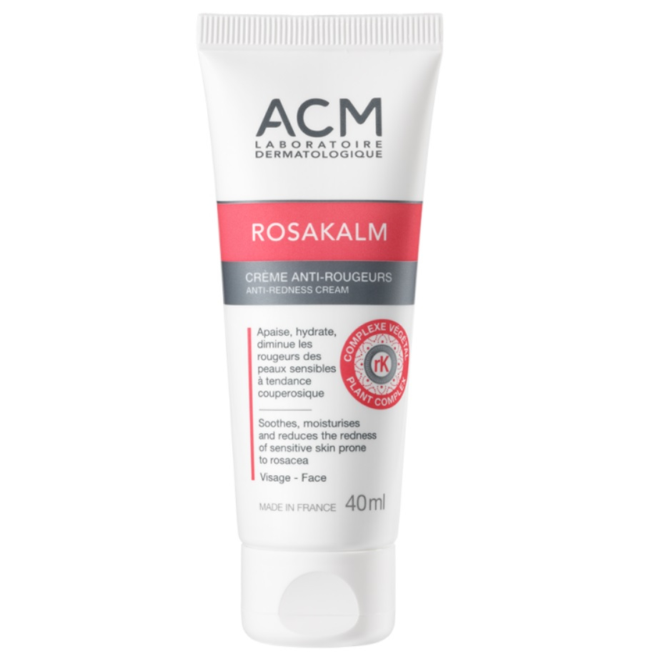 کرم ضد التهاب و ضد قرمزی صورت و گردن ای سی ام مدل Rosakalm مناسب برای پوست های حساس حجم 40 میلی لیتر