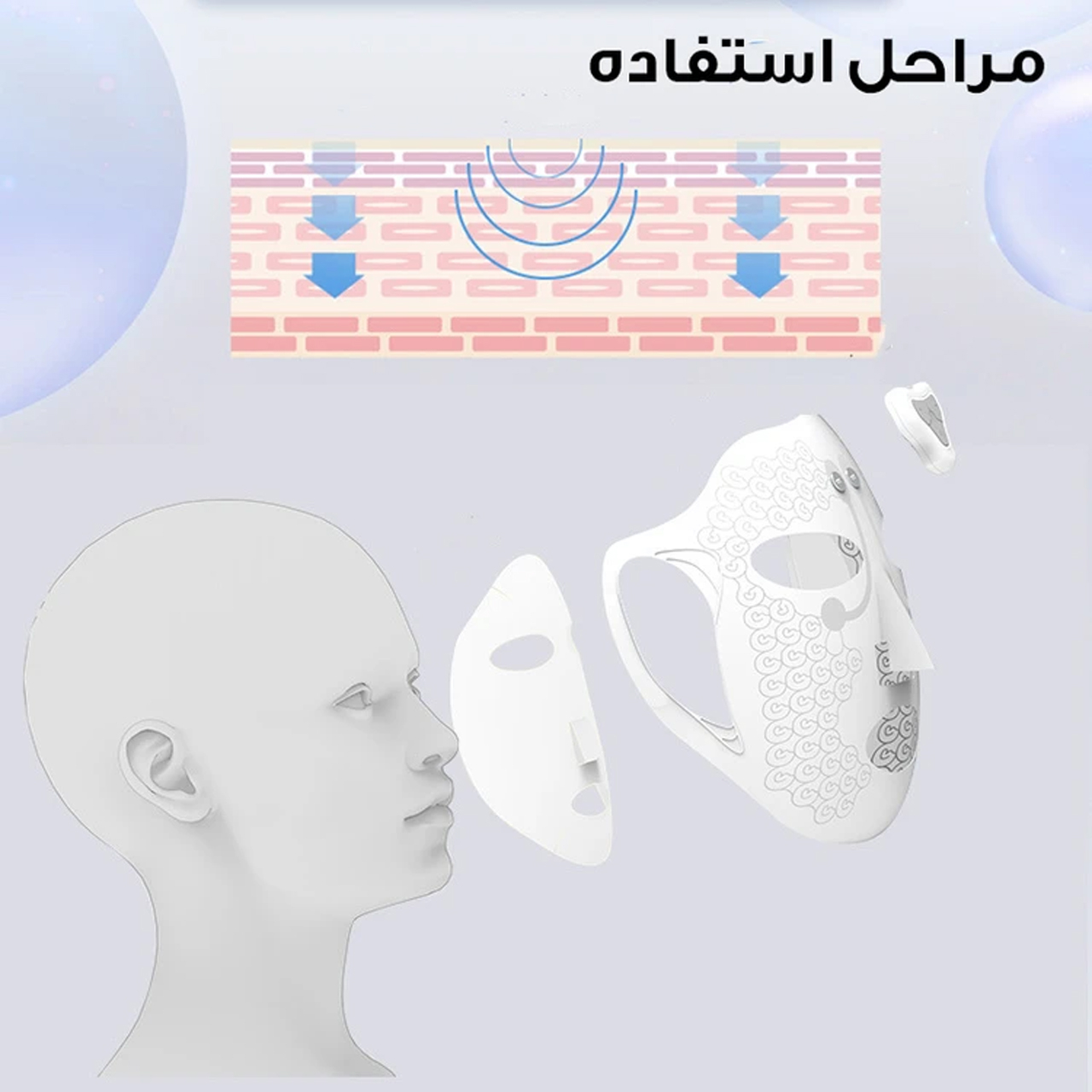 دستگاه جوانسازی صورت مدل ELC-EMS به همراه ریموت کنترل