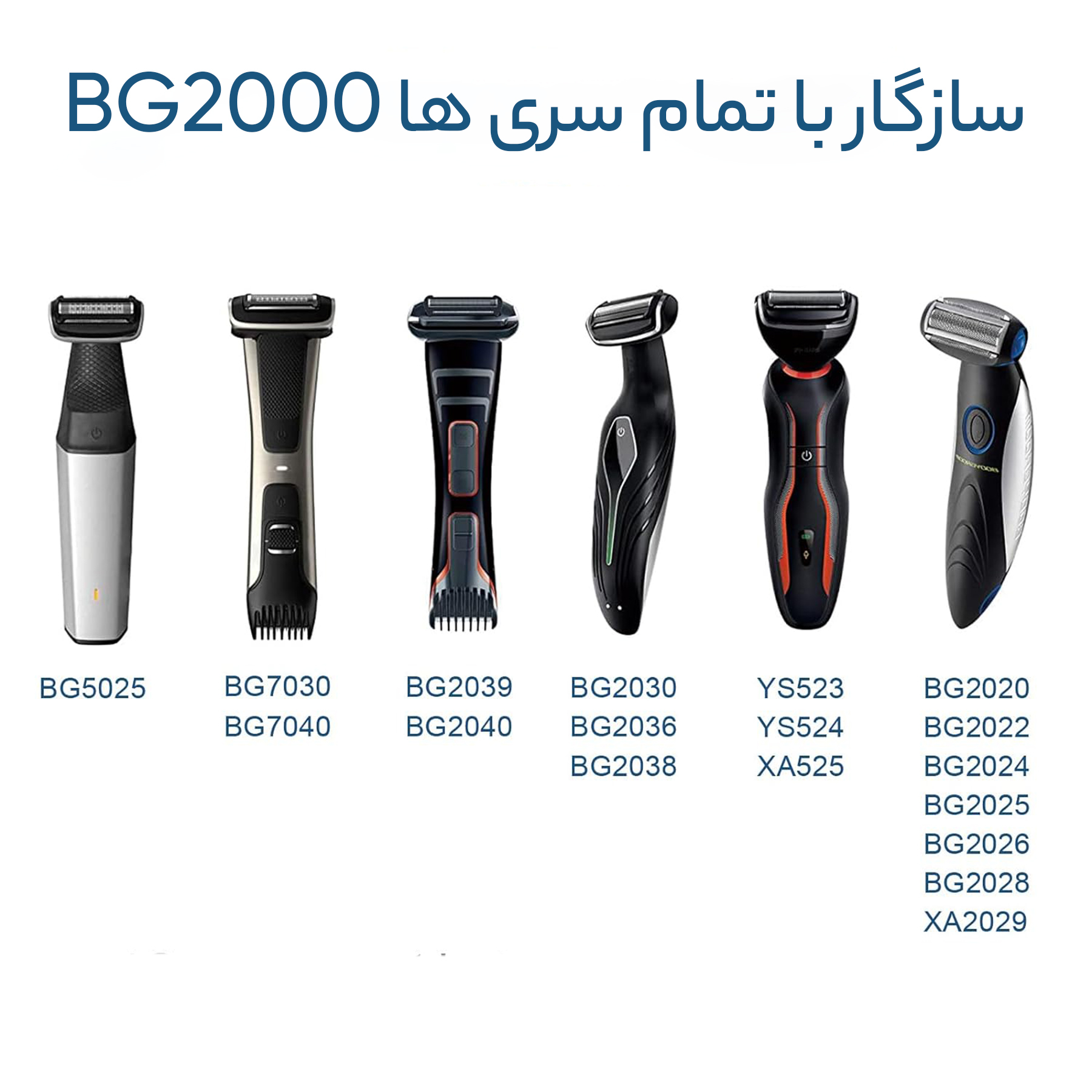 کاست و توری ماشین اصلاح فیلیپس مدل BG2000