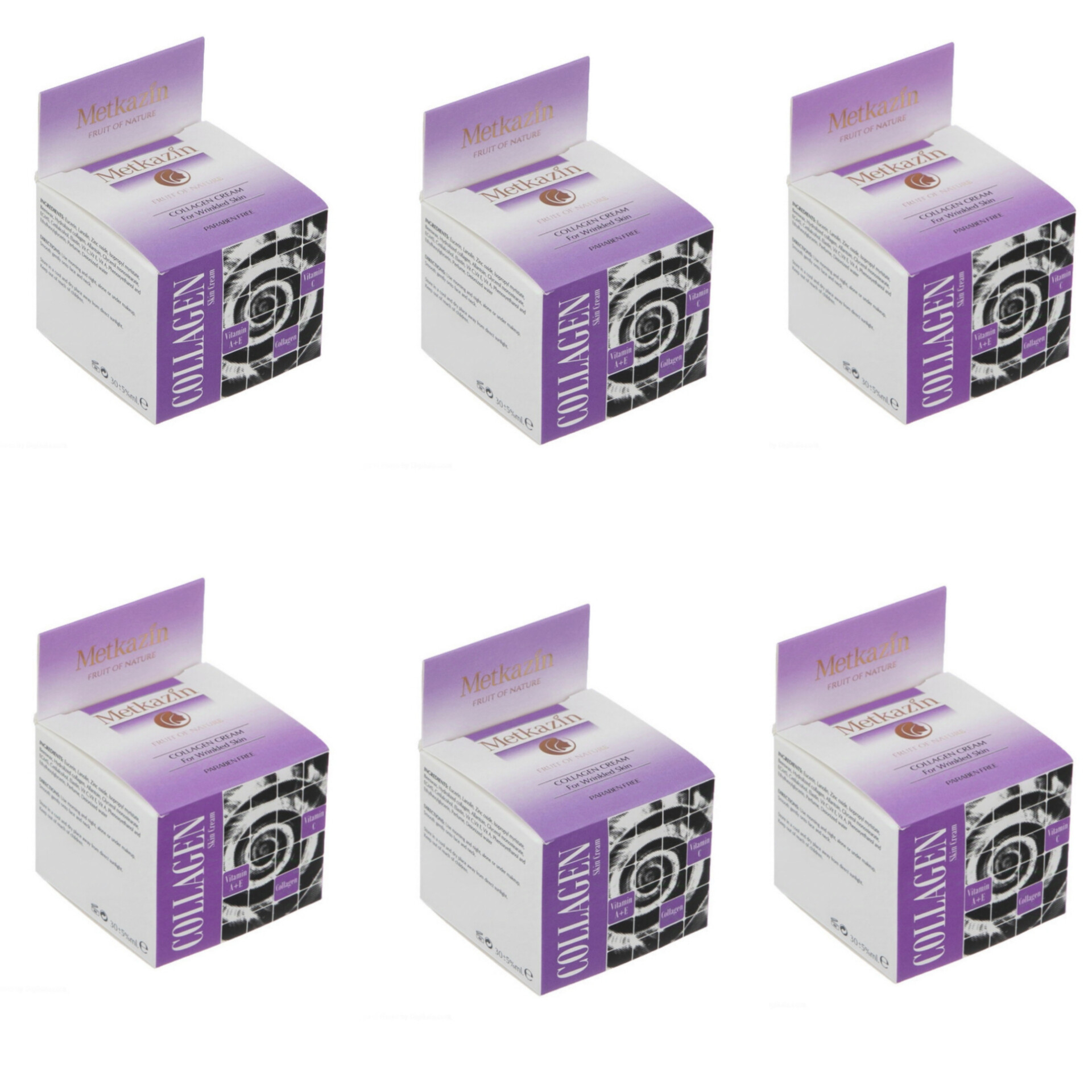 کرم مرطوب کننده دست و صورت متکازین مدل MKN06 مناسب پوست های حساس حجم ۳۰ میلی لیتر بسته ۶ عددی