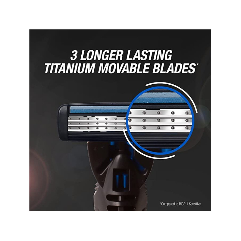 خود تراش بیک مدل Hybrid 3 Flex به همراه تیغ یدک بسته 8 عددی