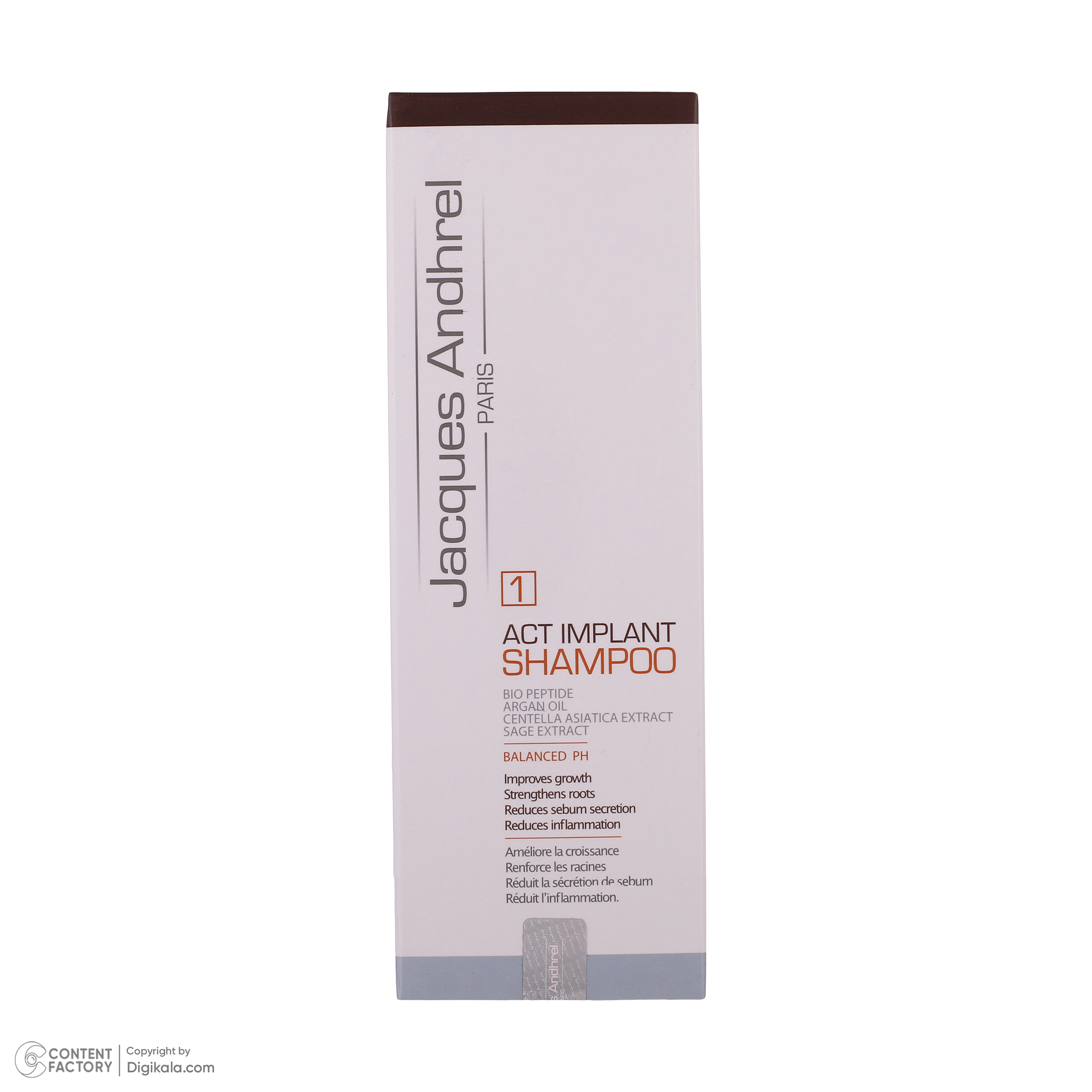 شامپو پس از کاشت مو ژاک آندرل پاریس مدل Act Implant حجم 150 میلی لیتر