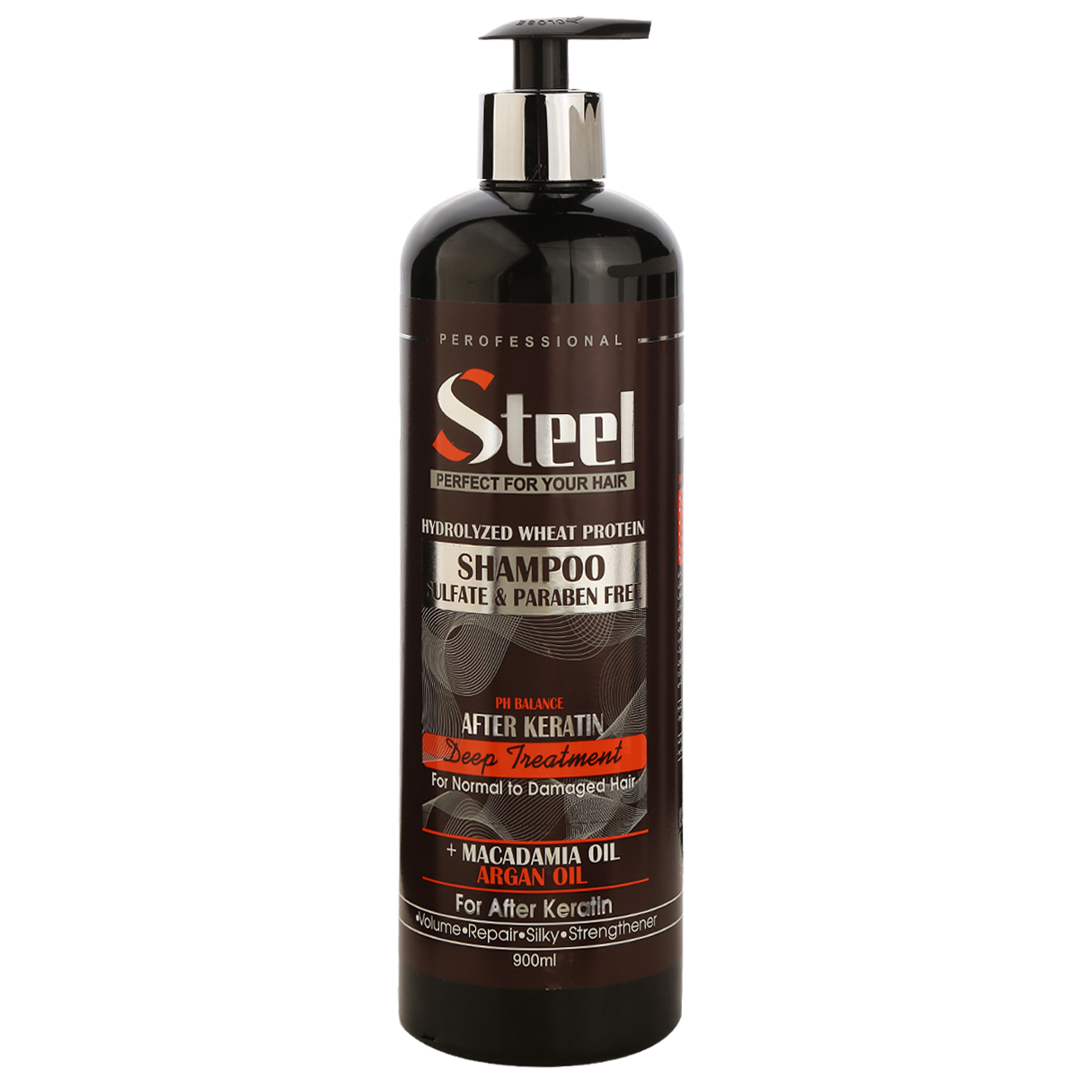 شامپو مو استیل مدل کراتین حجم 900 میلی لیتر