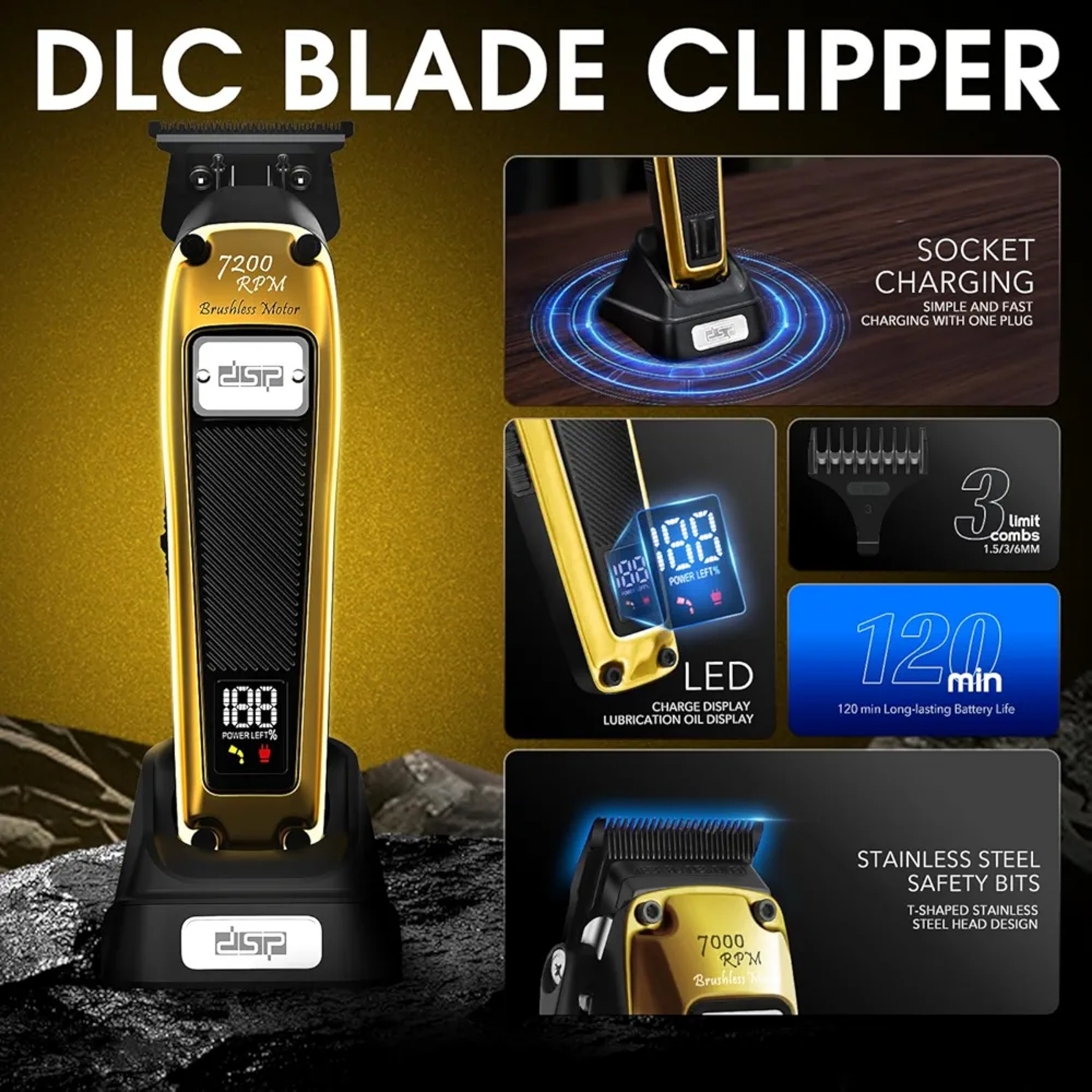 ماشین اصلاح موی سر و صورت دی اس پی مدل 91408