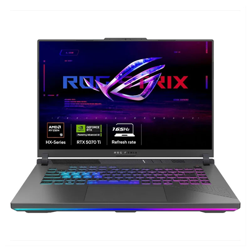 لپ تاپ 16 اینچی ایسوس مدل ROG Strix G16 (2025) G614 G614PR-RV057-R9 8940HX-32GB DDR5 5600MHz-1TB SSD-RTX5070Ti 12GB-FHD 165Hz