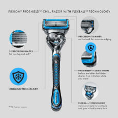 خود تراش ژیلت سری PROSHIELD HANDLE مدل FUSION5+1