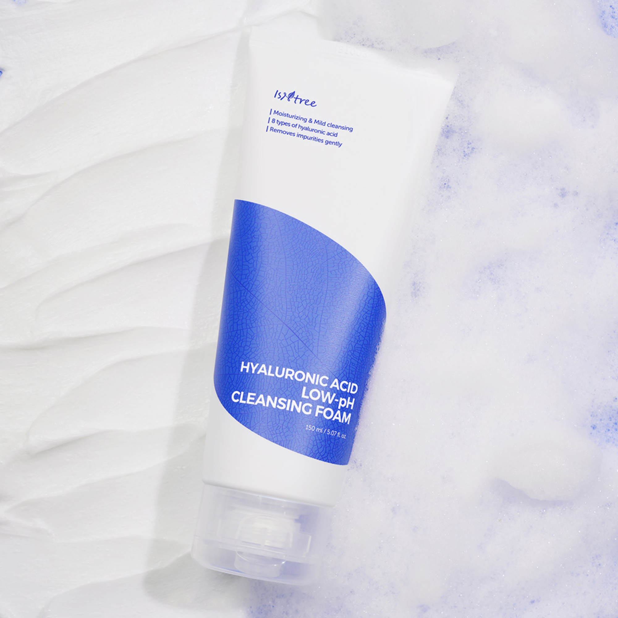 فوم شستشوی صورت ایزنتری مدل Hyaluronic Low pH مناسب انواع پوست حجم 150 میلی لیتر