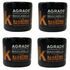 ماسک مو آگرادو مدل Keratin حجم 500 میلی لیتر بسته 4 عددی